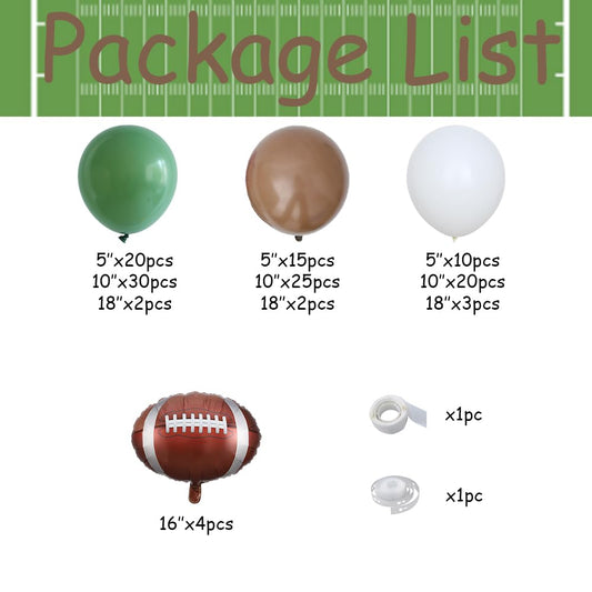 Eopelsm football foil balloon adds a striking focal point for sports celebrations