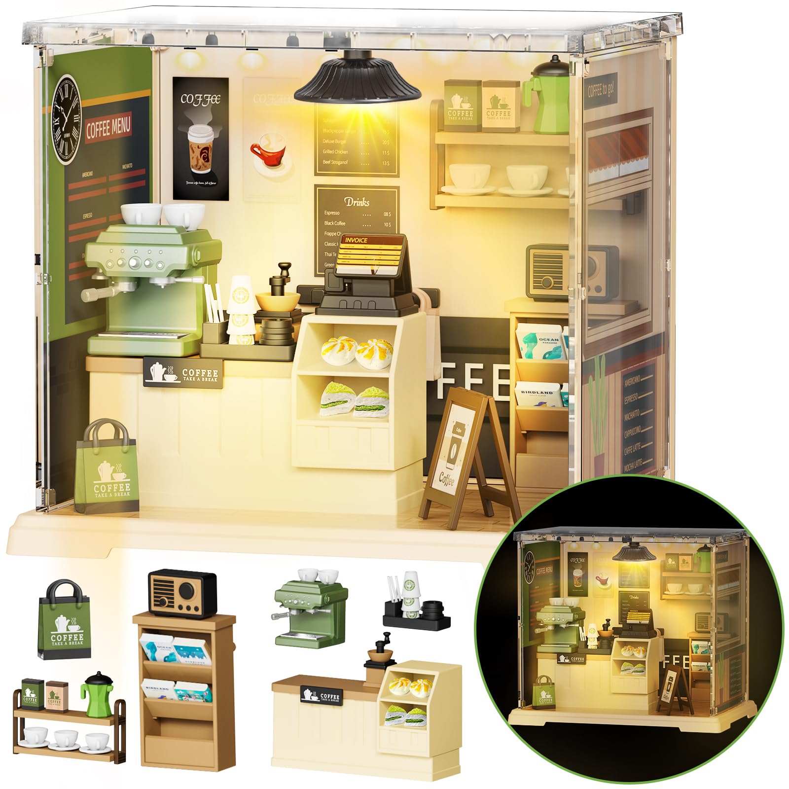EP EXERCISE N PLAY all-in-one kit includes pieces; batteries needed separately.