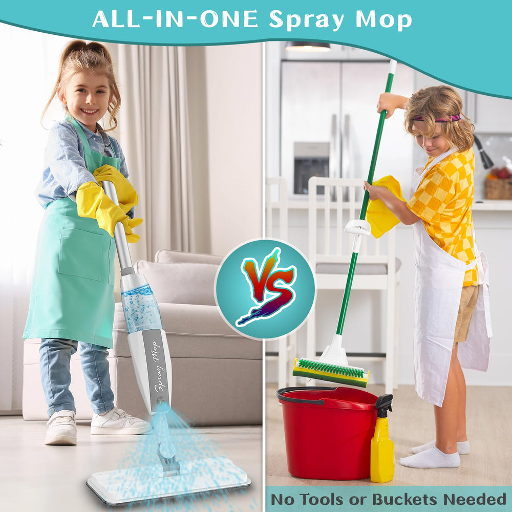 EP EXERCISE N PLAY included mini mop pads enable quick cleanup during playtime.