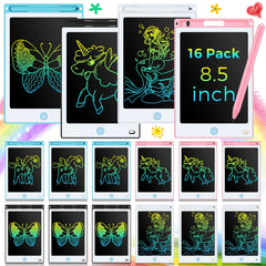 Epakh 16-piece kids LCD writing tablet front view, ideal classroom and party favors.