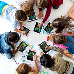 Epakh lightweight 93-gram tablet, easy for little hands to carry.