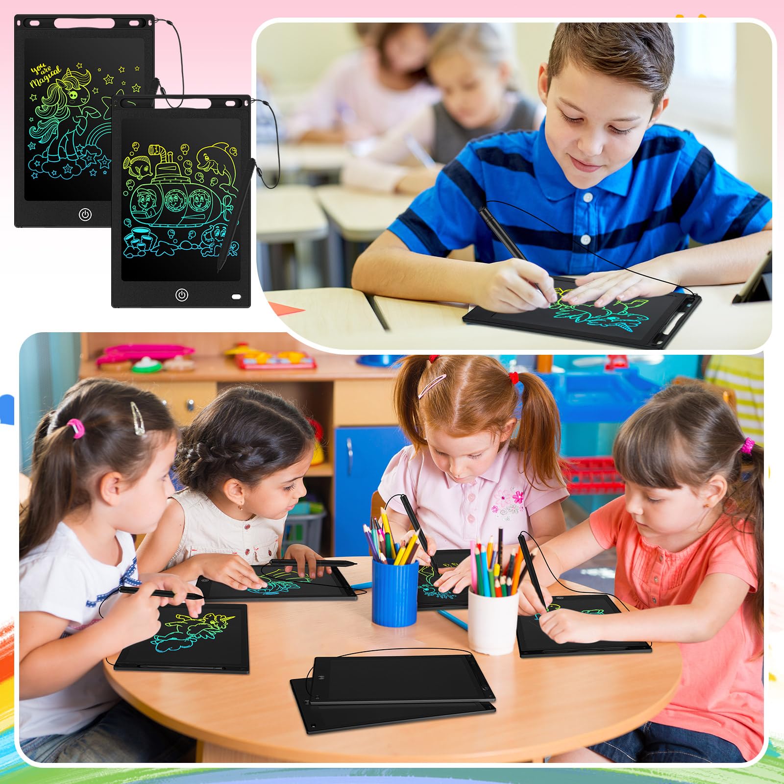 Epakh portable doodle board weighing 93 grams for backpack use
