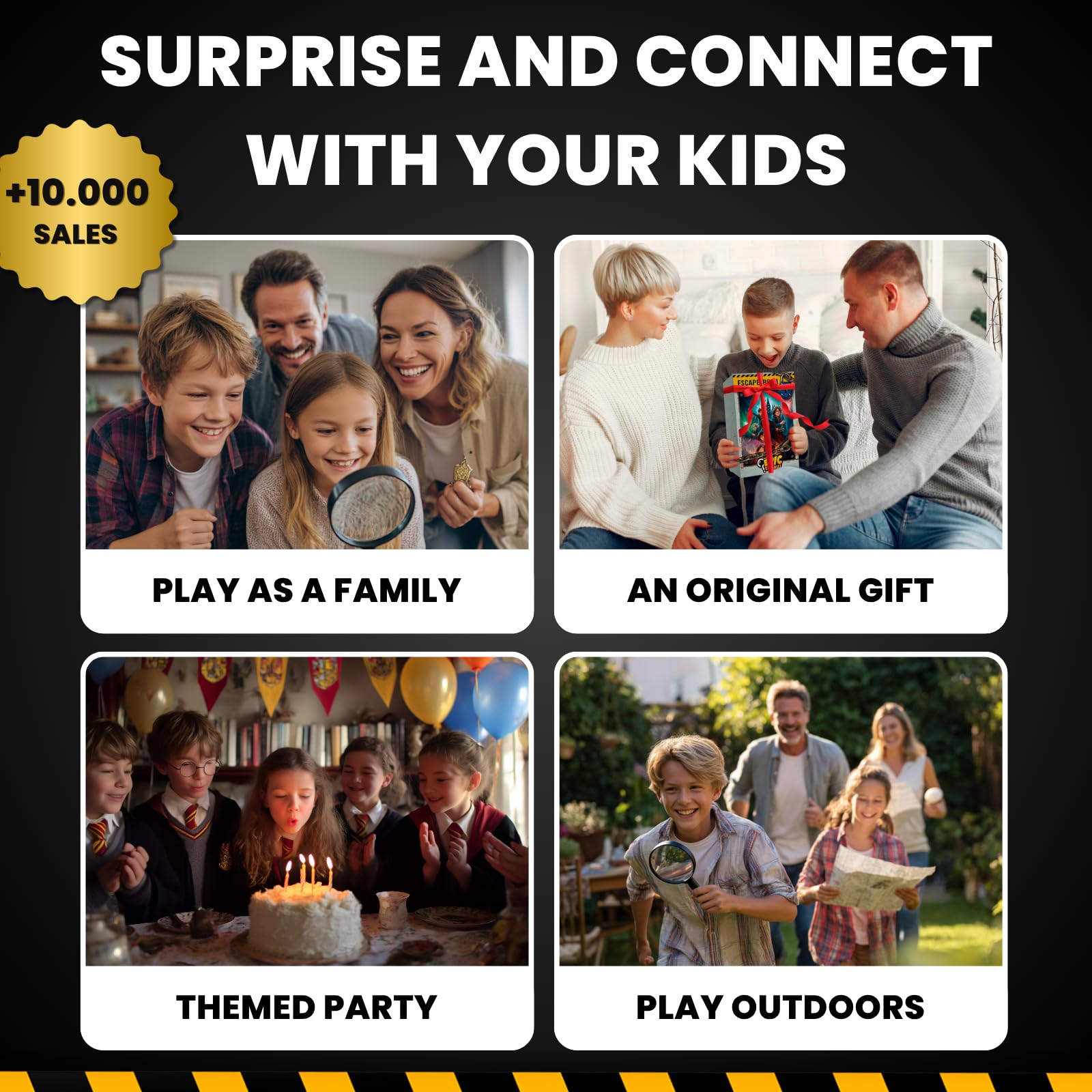 EPIC ENIGMAS Harry Magic Escape Room party-kit brings magical celebrations to life.