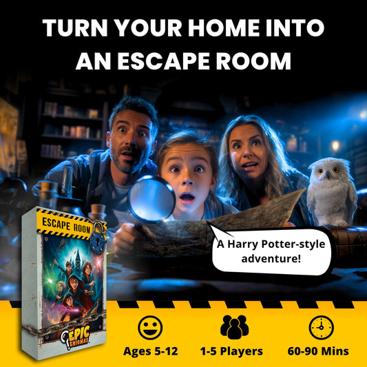 EPIC ENIGMAS Harry Magic Escape Room puzzle-rooms showcase teamwork and problem solving.