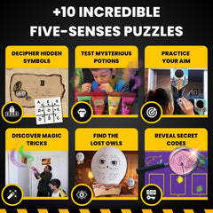 EPIC ENIGMAS Harry Magic Escape Room setup minimal prep for quick family play.