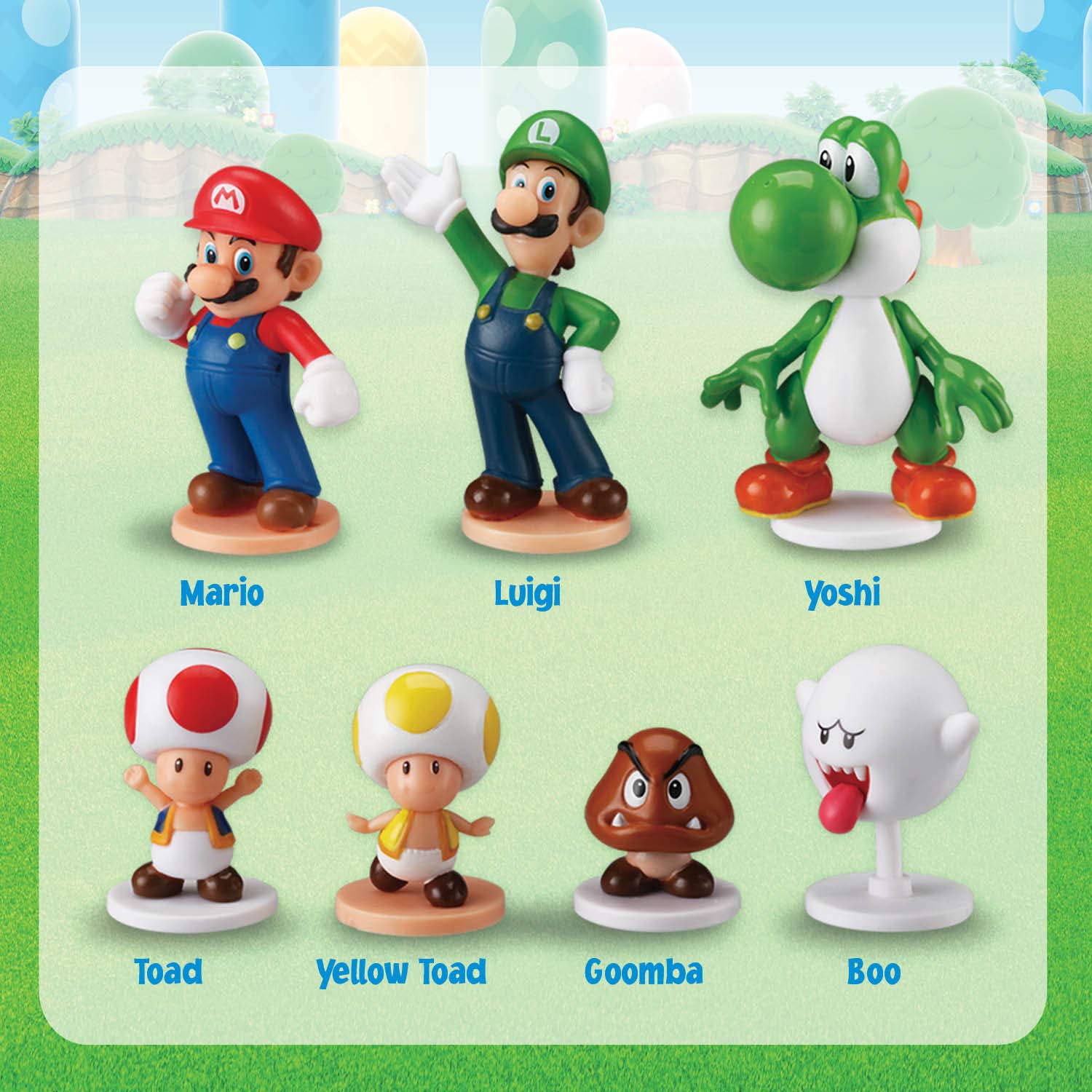 Epoch Yoshi figure Yoshi adds color and collectible appeal.
