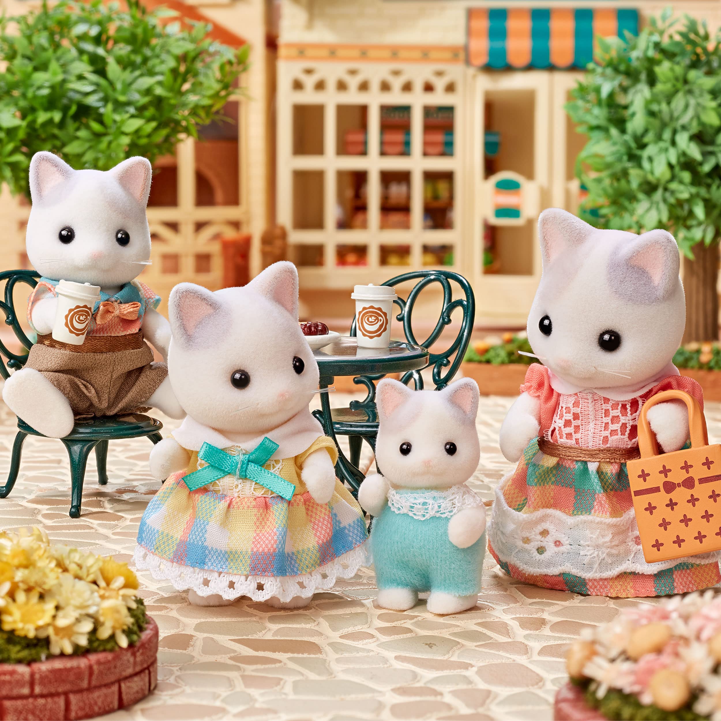 Epoch Sylvanian Families cups for pretend beverages and sharing.