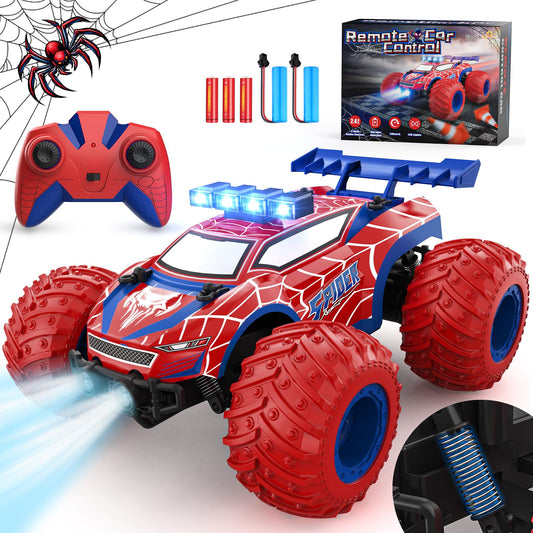 EpochAir 1:18 RC car bodylights illuminate the track for night play
