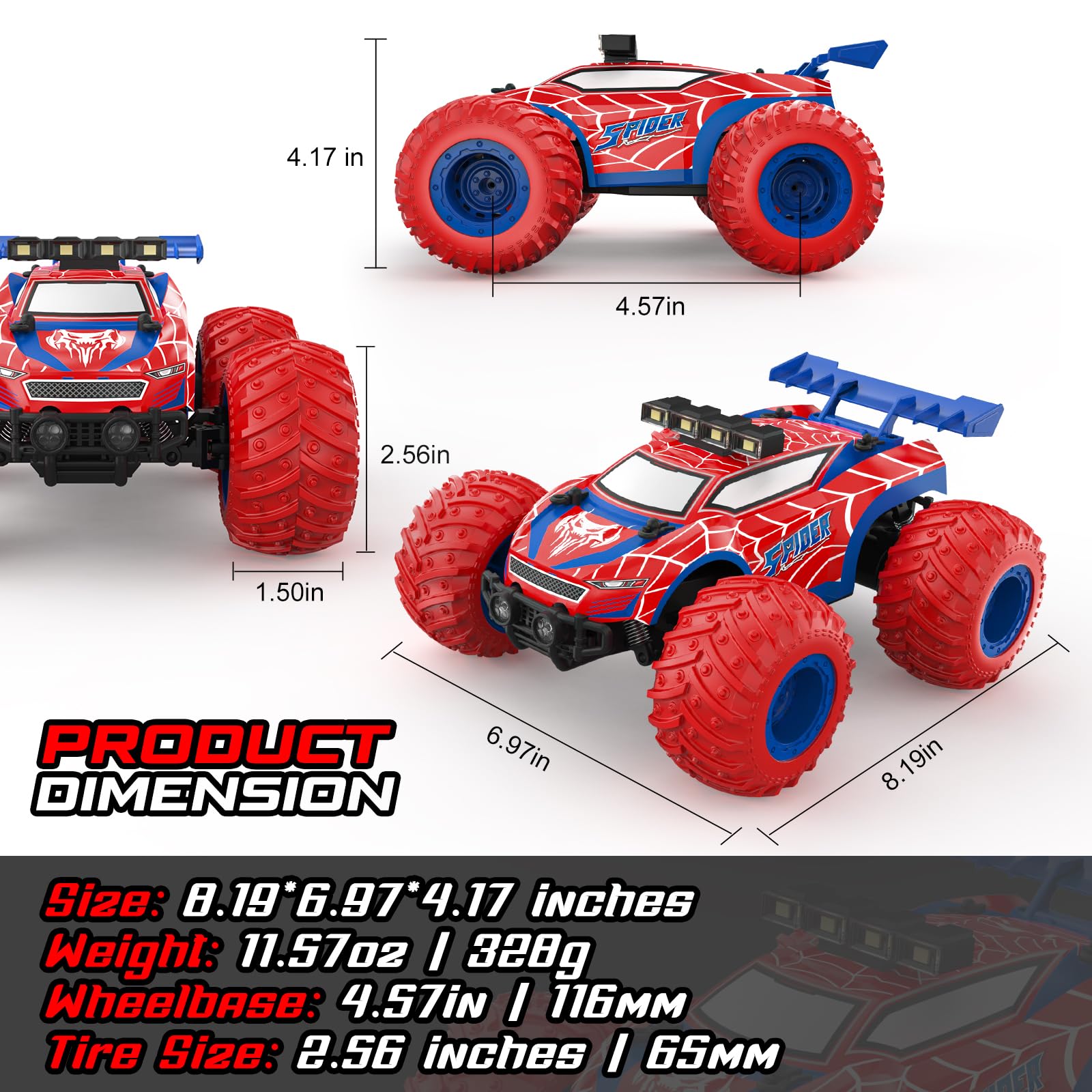EpochAir 1:18 RC car 2.4GHz remote offers interference-free racing