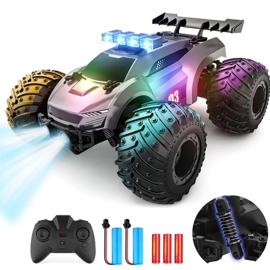 EpochAir remote control car top view showing compact design for easy storage