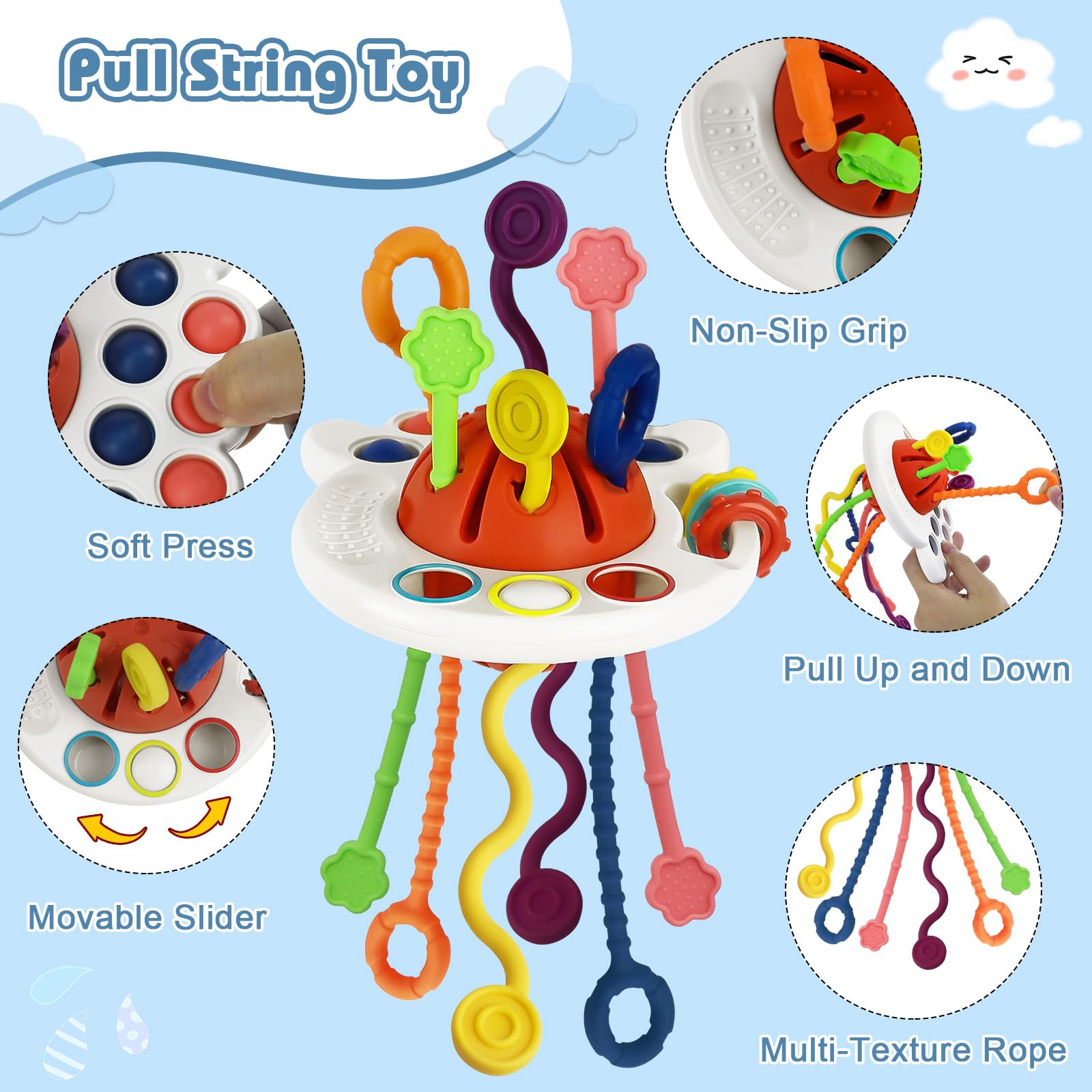 EPOGG activity-cube provides varied textures to encourage sensory development.