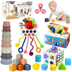 EPOGG pull-string-toy supports fine motor skills during interactive pulling and pressing.