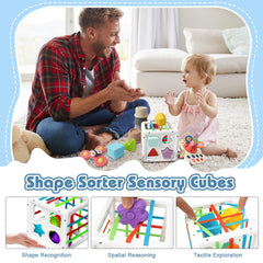 EPOGG stacking-blocks introduce animals, shapes, and textures to support exploration.