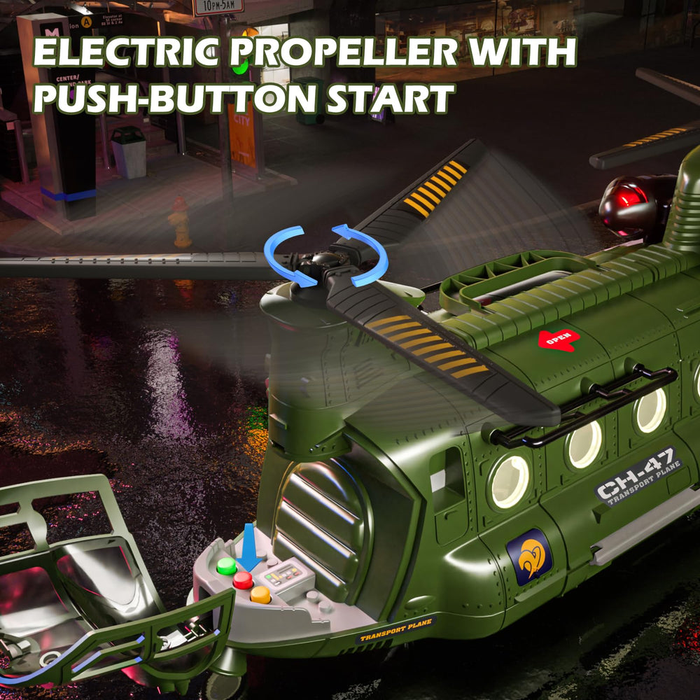 EPPO includes four die-cast metal vehicles for dramatic air-drops and rescues