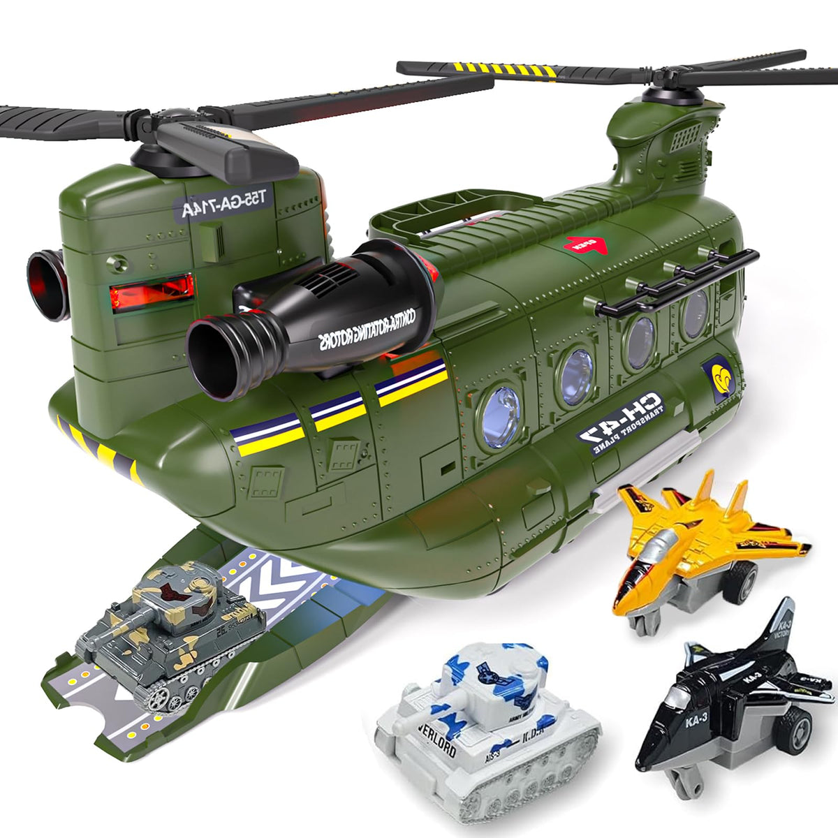 EPPO 5-in-1 helicopter toy propellers and lights for immersive flight play