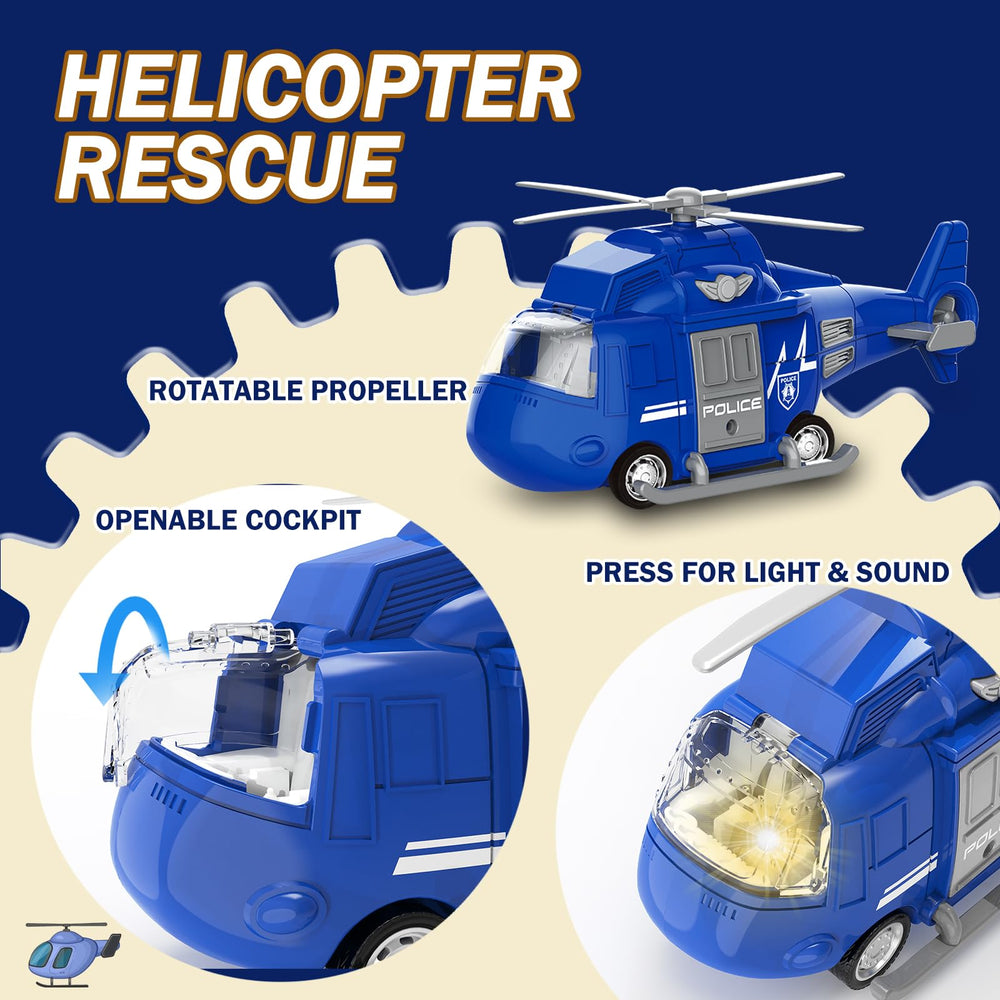 EPPO emergency vehicle toy set, gift-ready packaging for birthdays