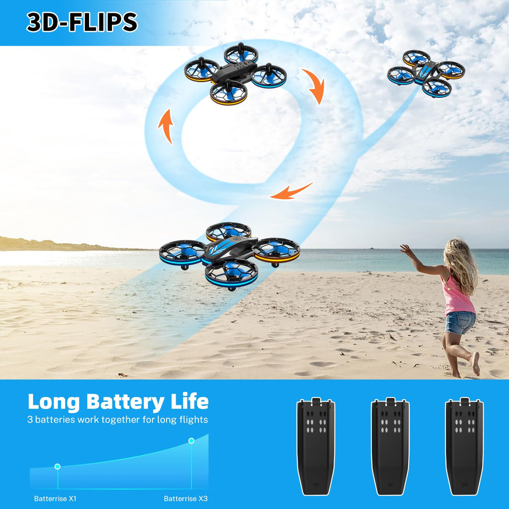 Epstur drone with three batteries for longer playtime