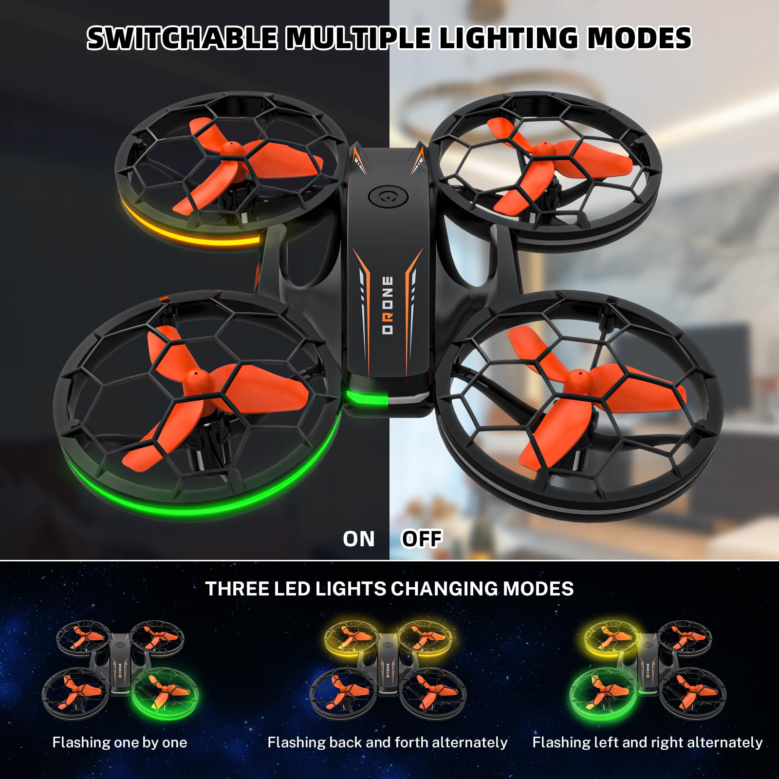 Epstur kids drone showing protective propeller guards for safe use