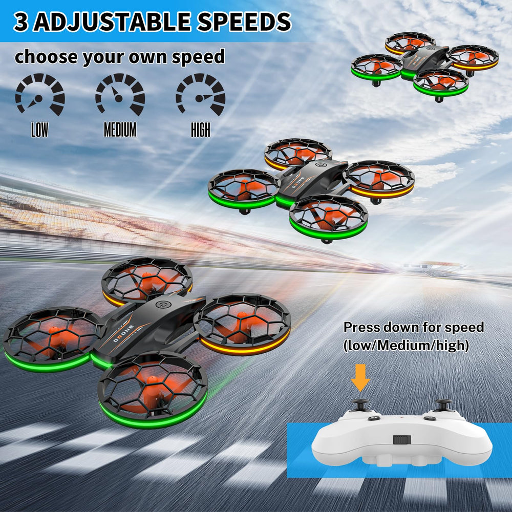 Epstur drone package includes three batteries for extended play