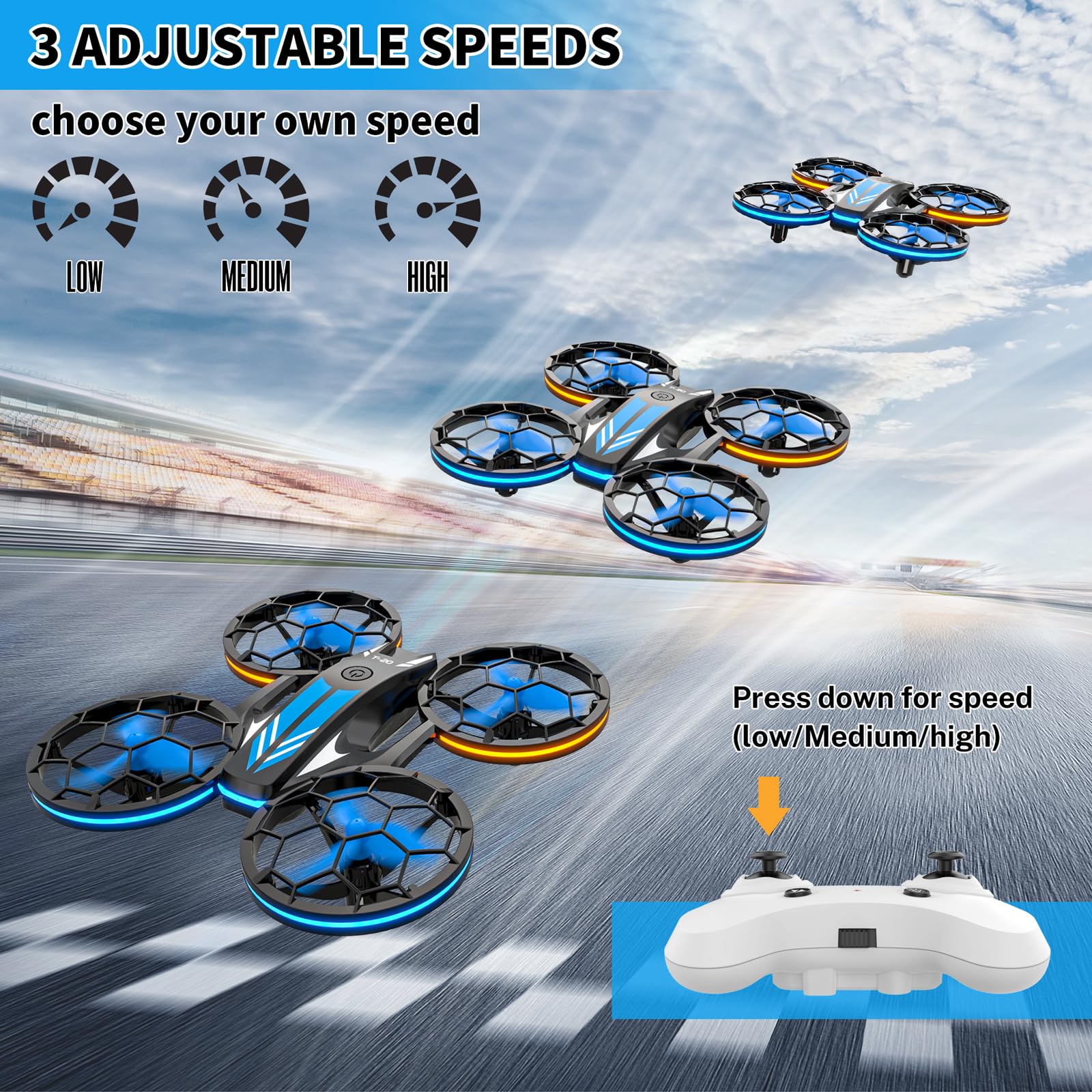 Epstur mini drone headless mode for simple orientation