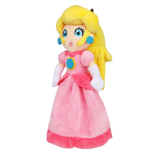 Equasis Princess Peach plush toy front view, ultra soft cuddly companion for naps and play