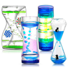 Equsion liquid motion bubbler front display shows moving bubbles for focused desk time.
