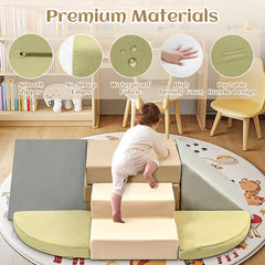 Erament semicircles modules—colorful shapes that encourage balance and exploratory play