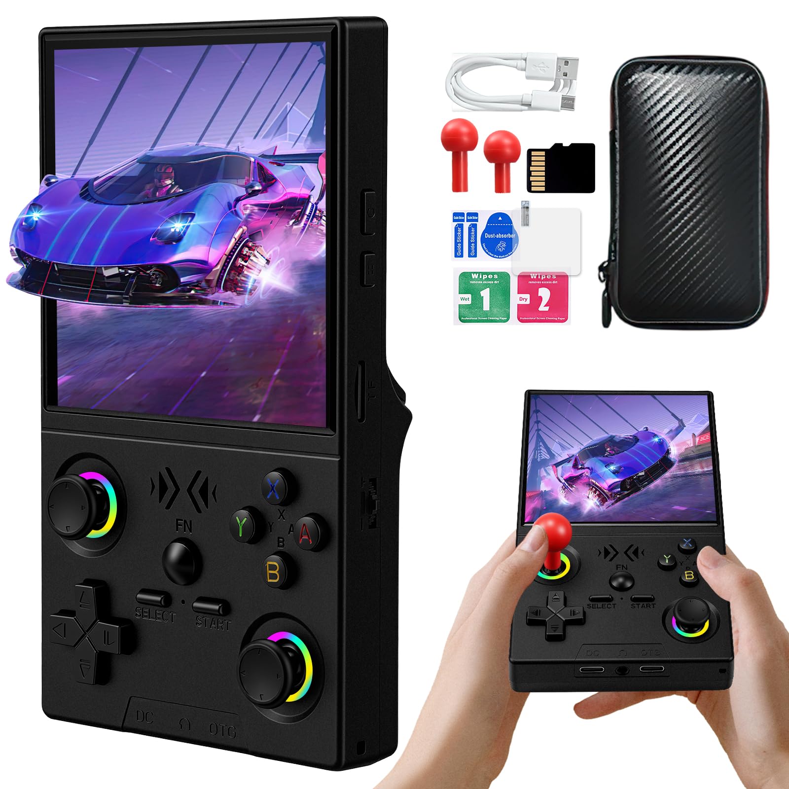 EraVortx XF40V front view, portable retro gaming for on-the-go play