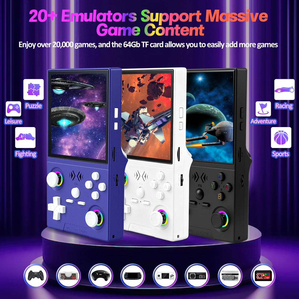 EraVortx XF40V 4.0-inch IPS display with crisp colors for retro gaming