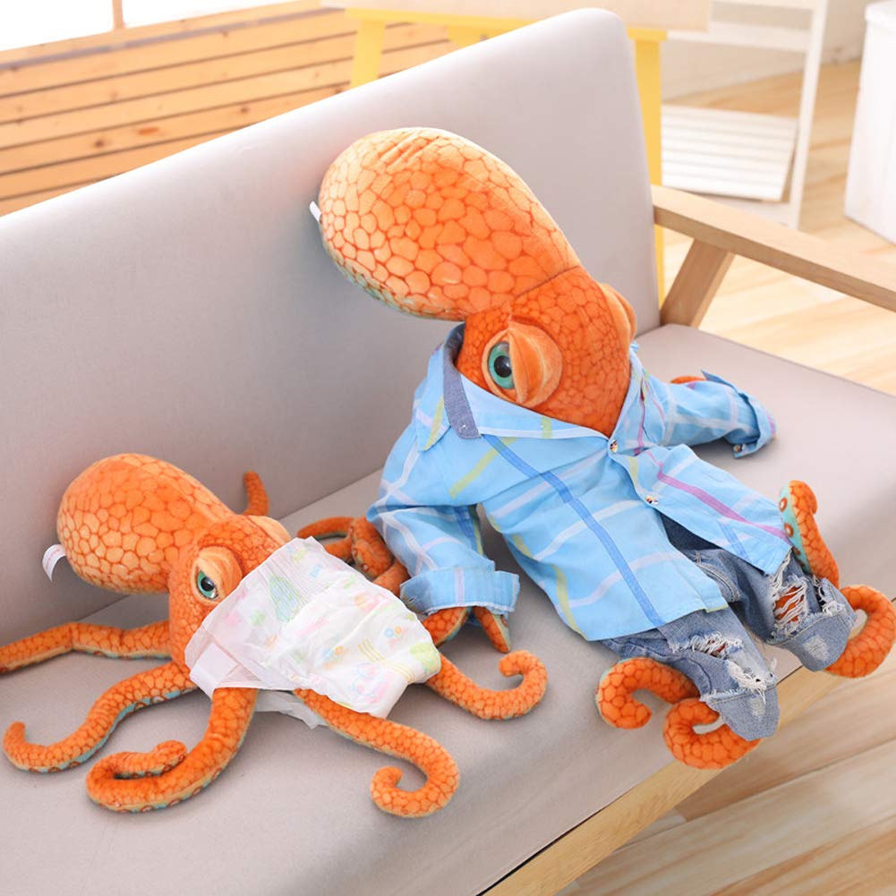 ERDAO octopus plush among pillows creates cute bedroom decor