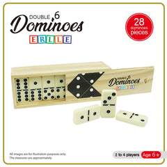 ERLLE dominoes set family game night ready for all ages and skills