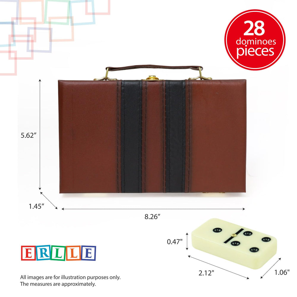 ERLLE jumbo domino tiles with bold pips for easy reading