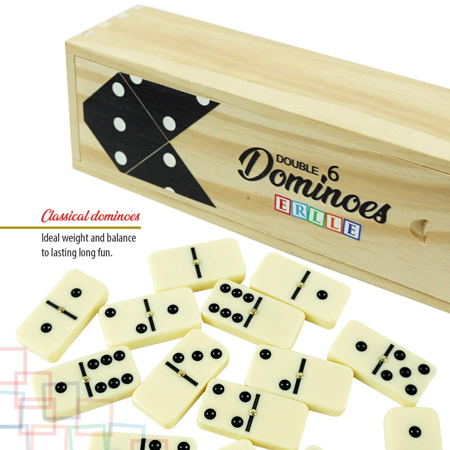 ERLLE jumbo dominoes suitable for all ages and uses
