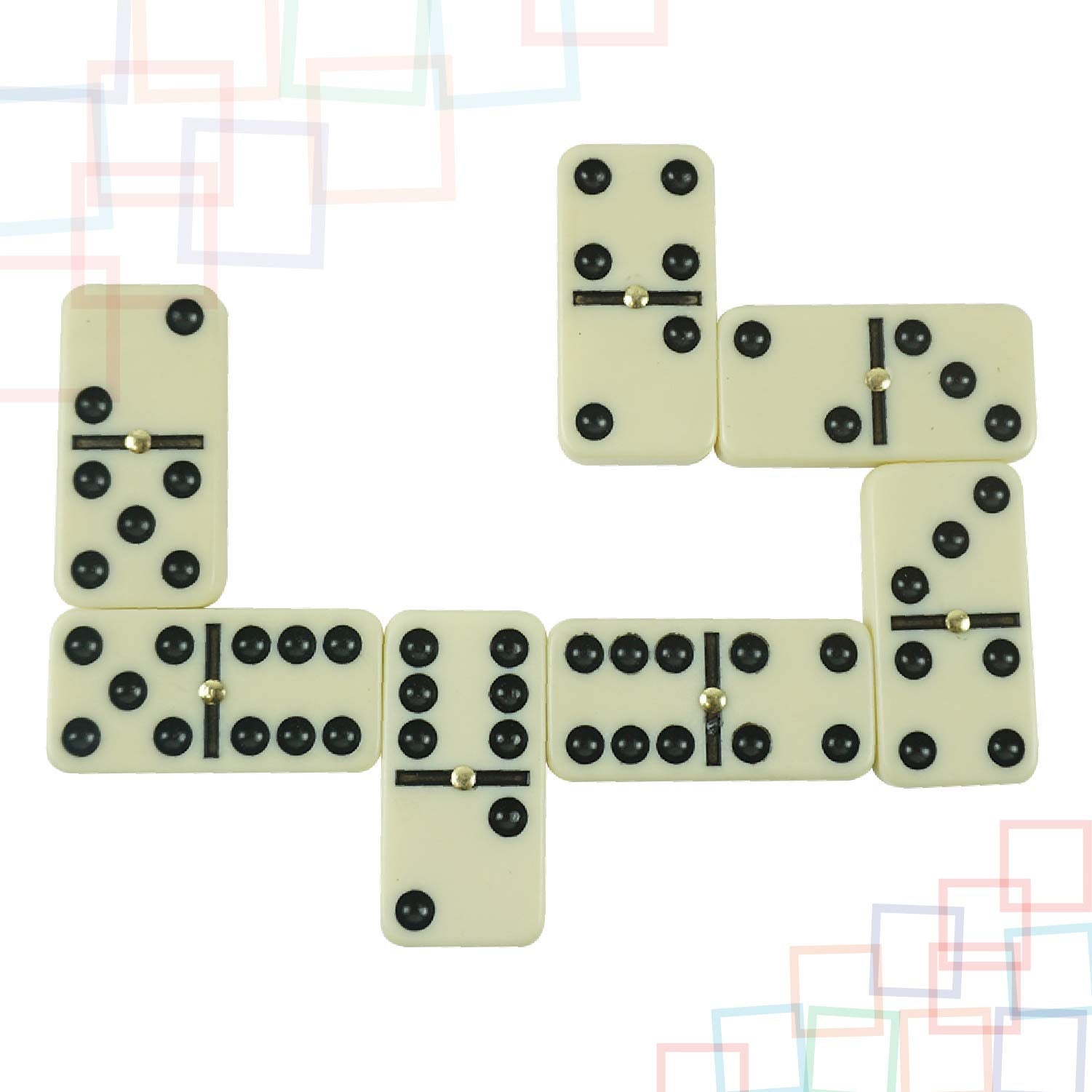 ERLLE jumbo dominoes packaging and included pieces