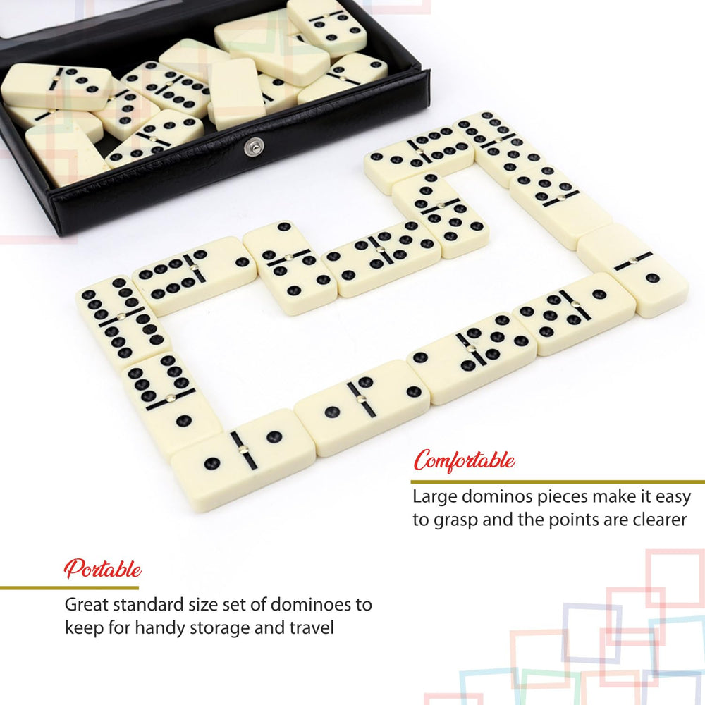 Mexican Train setup with ERLLE dominoes for strategic play