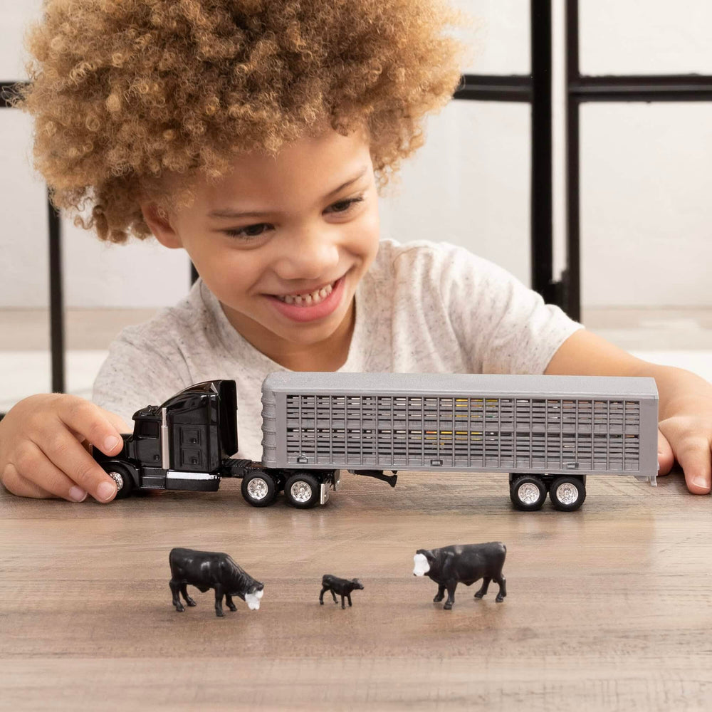 ERTL 1:64 scale dimensions shown to guide display