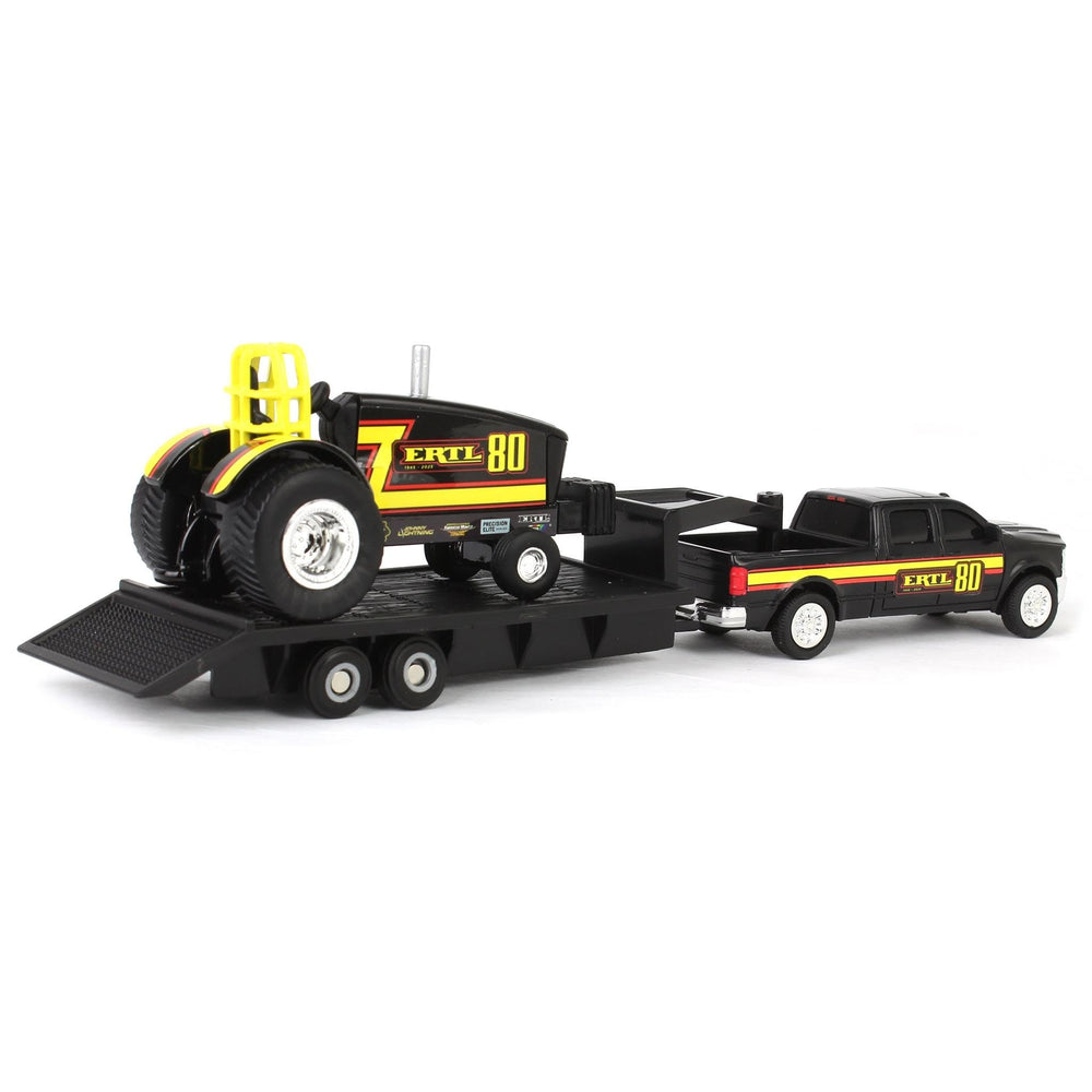 ERTL 80th Anniversary trailer complements playtime setups and storage.