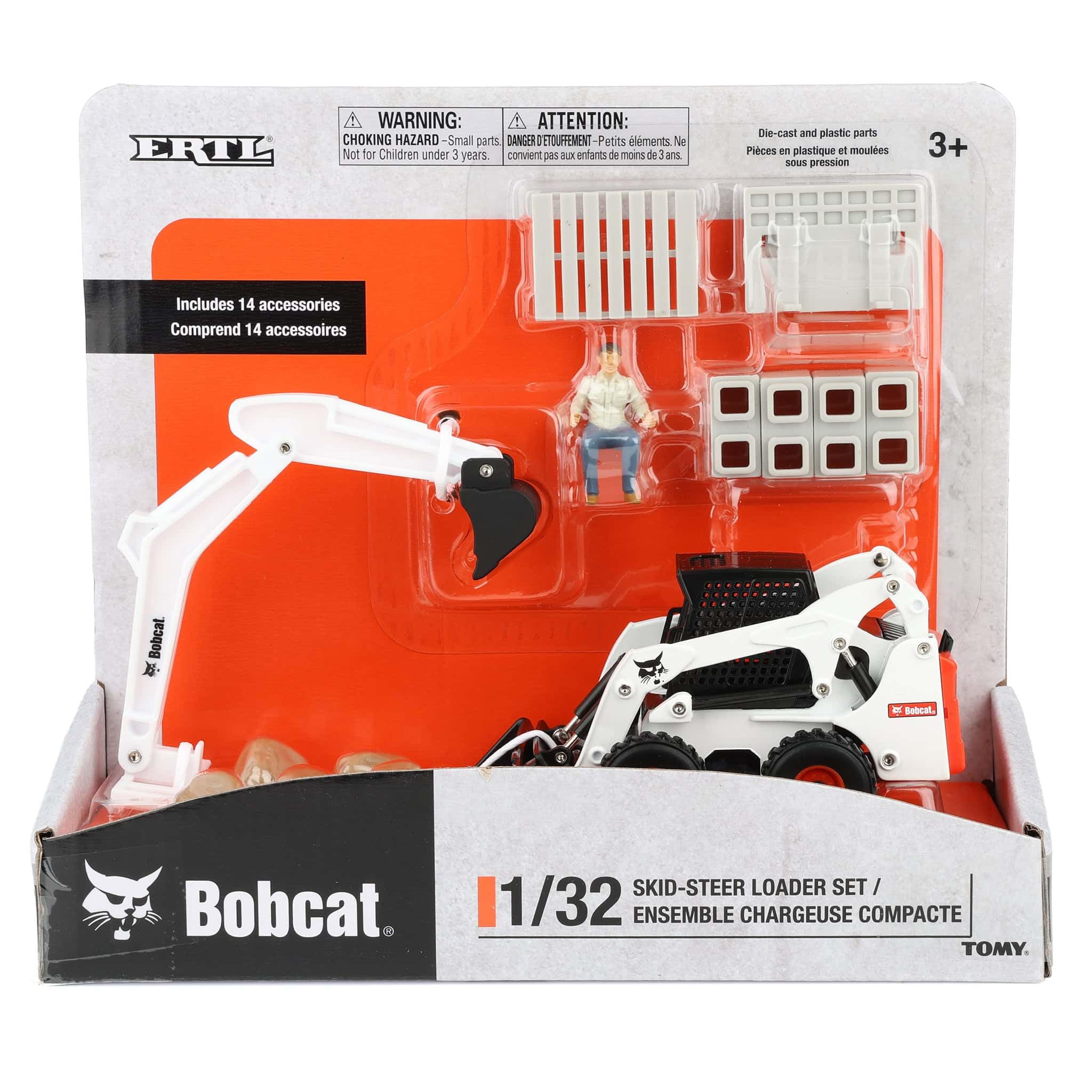 ERTL Bobcat Skid Steer compact dimensions fit shelves and display