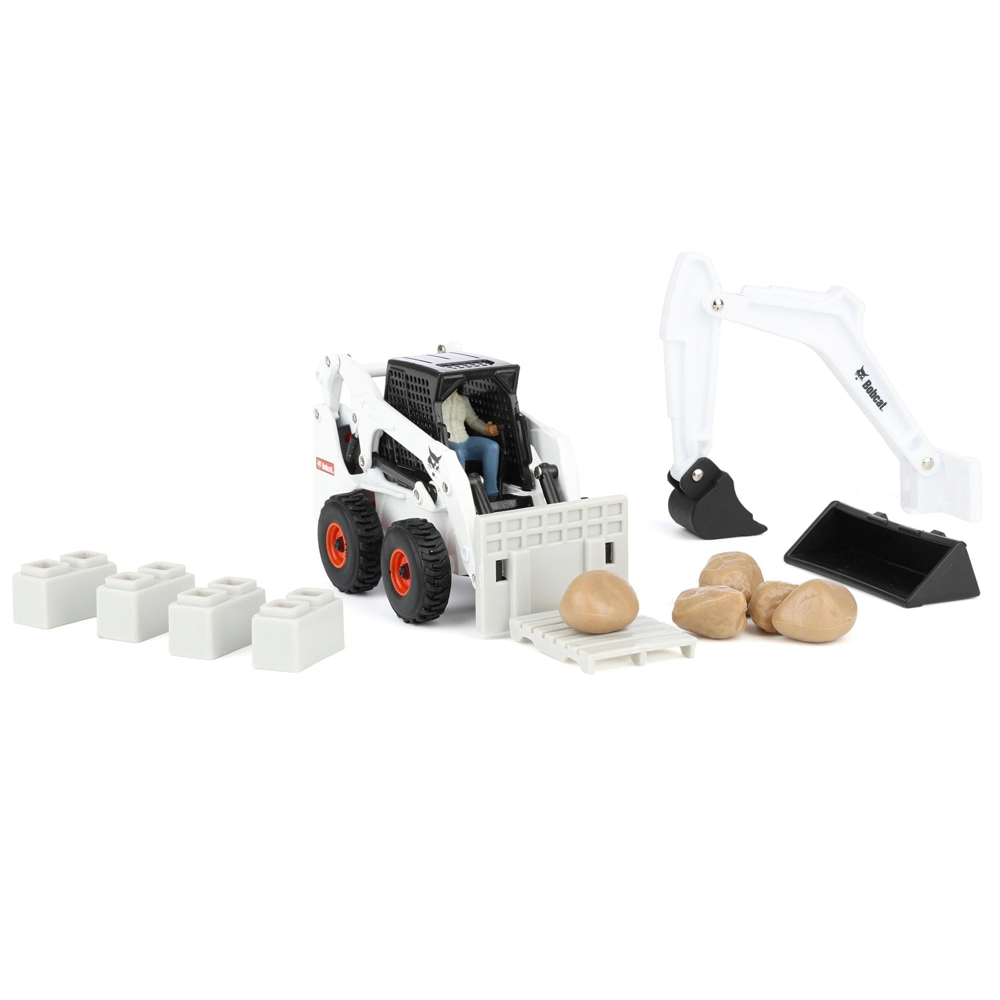 ERTL Bobcat Skid Steer diecast body adds durable realism