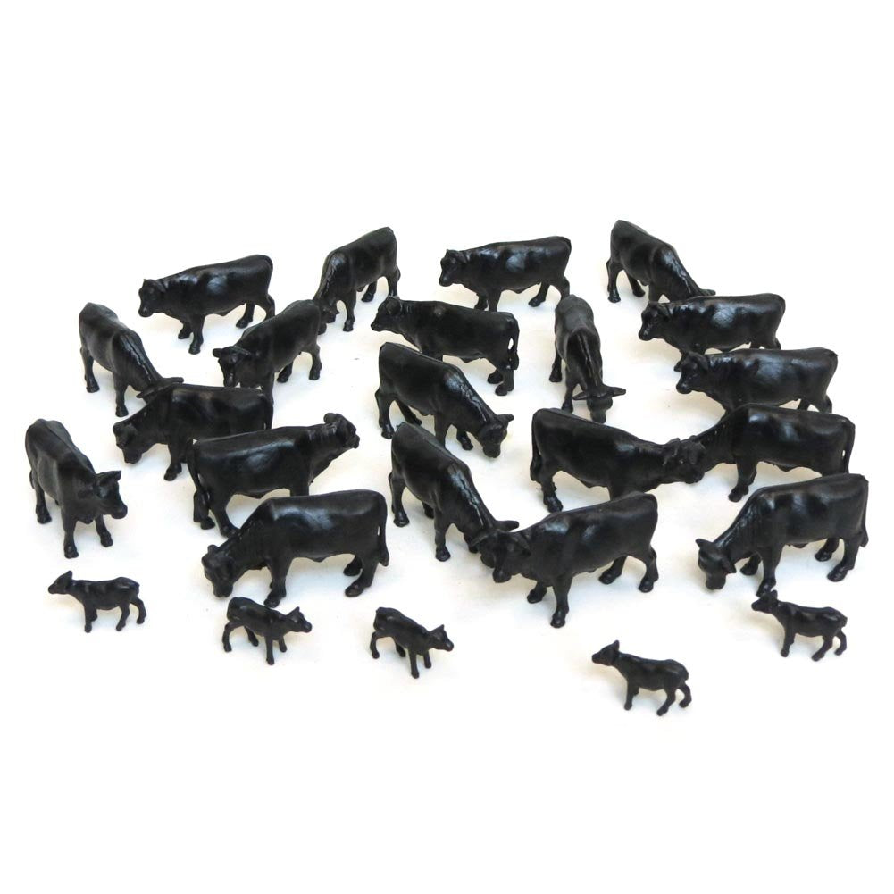 ERTL bulk pack of Black Angus cows for detailed dioramas.