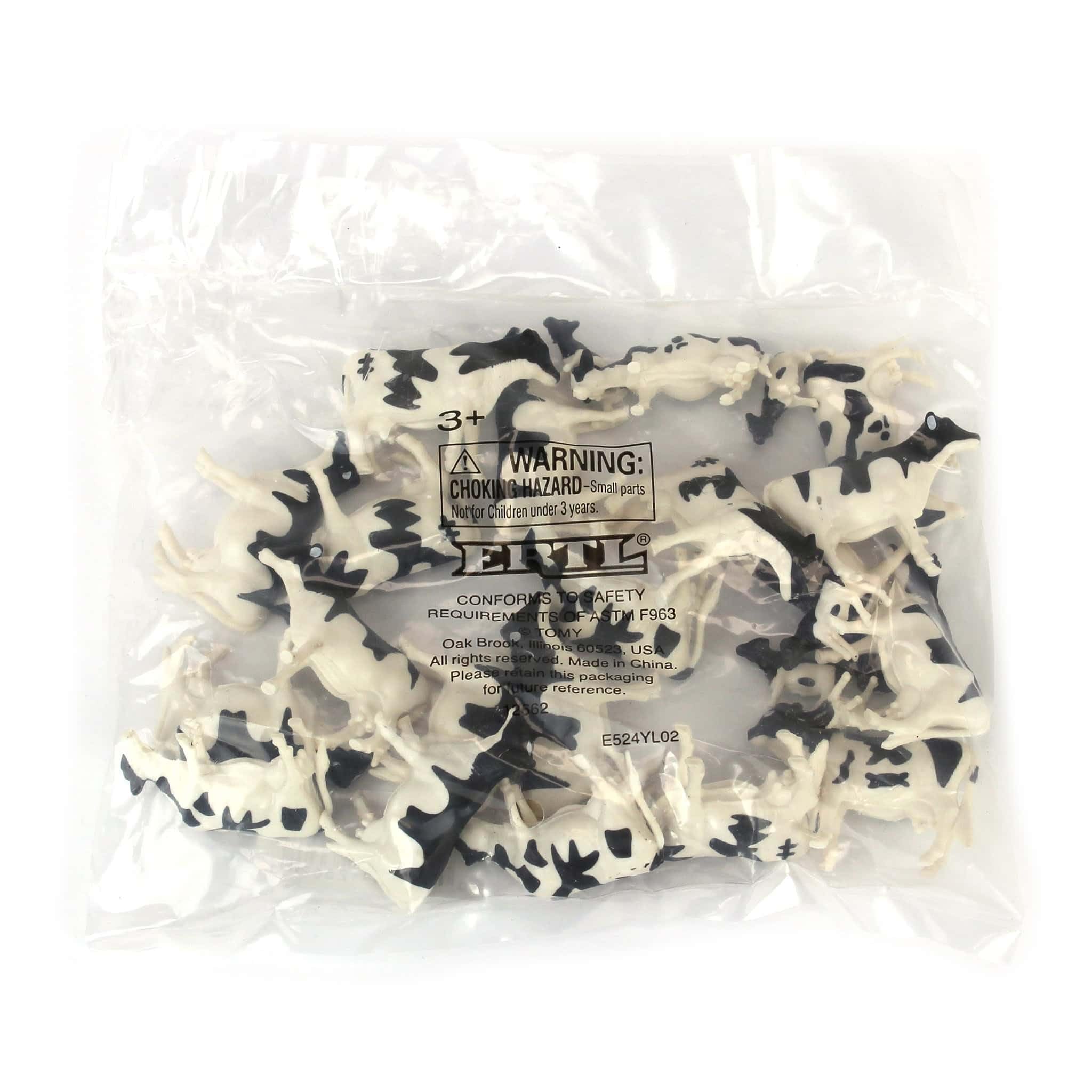 ERTL Holstein cattle 25-pack group, ready for table-top farm layouts.