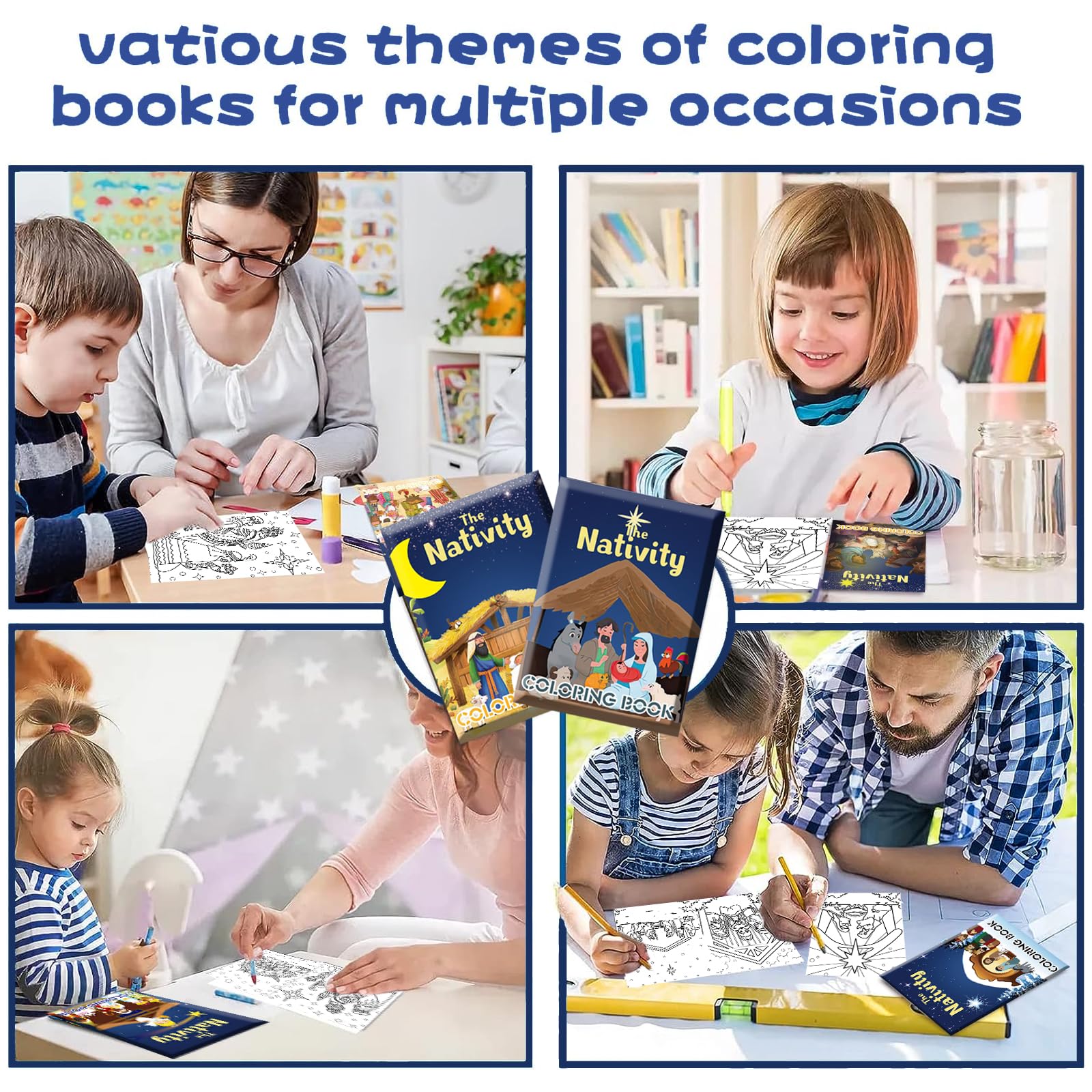 Ertyjikg Nativity coloring pages with angels and priests invite gentle, creative play.