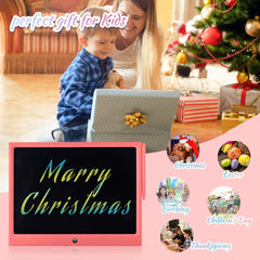 Child drawing on ERUW tablet demonstrating mess-free creativity