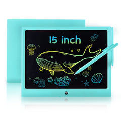 ERUW LCD writing tablet 15-inch colorful screen for vibrant doodling.