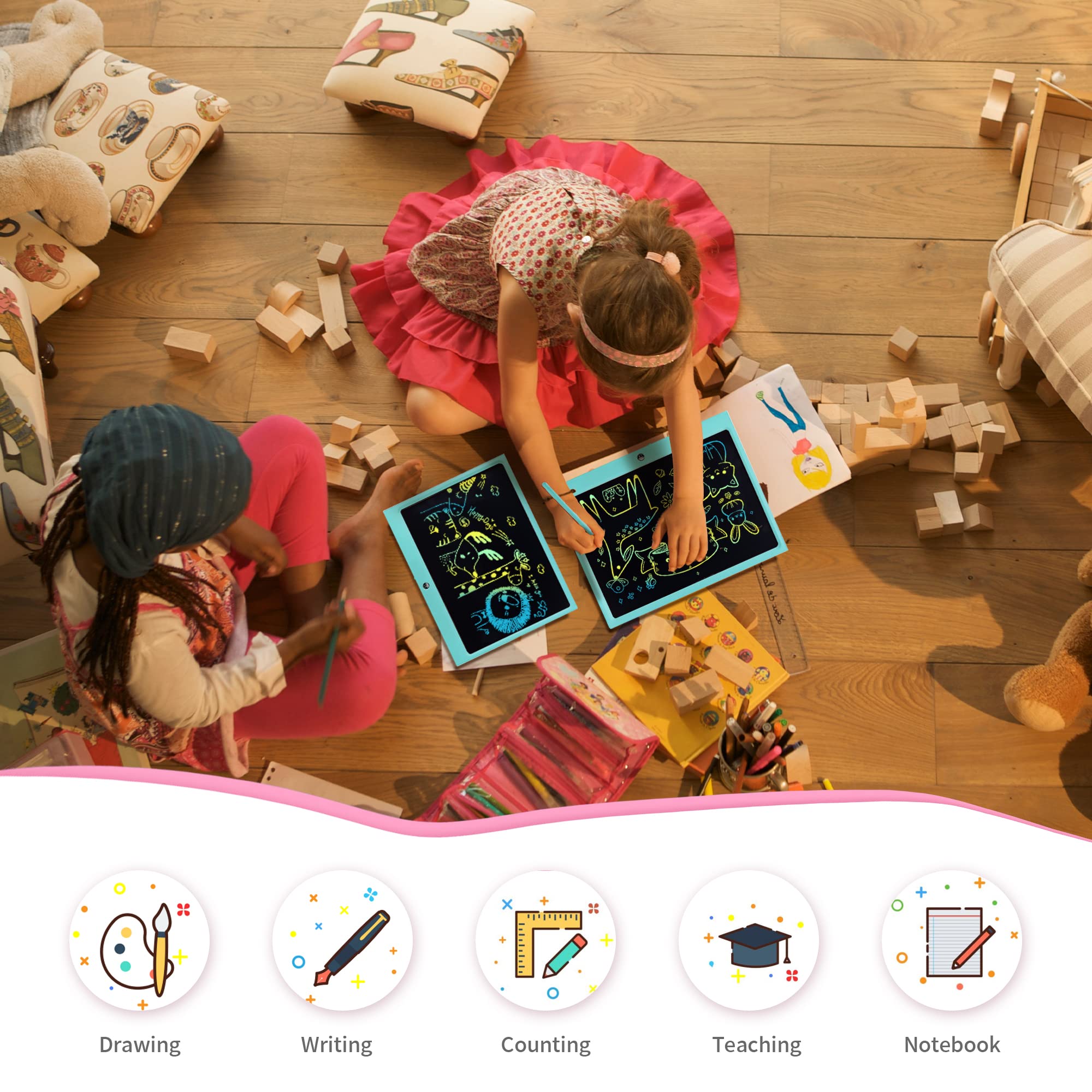 ERUW gift-ready kids' drawing tablet perfect for birthdays and holidays.