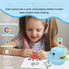 ERYMCS drawing robot uses 150 word cards to guide learning