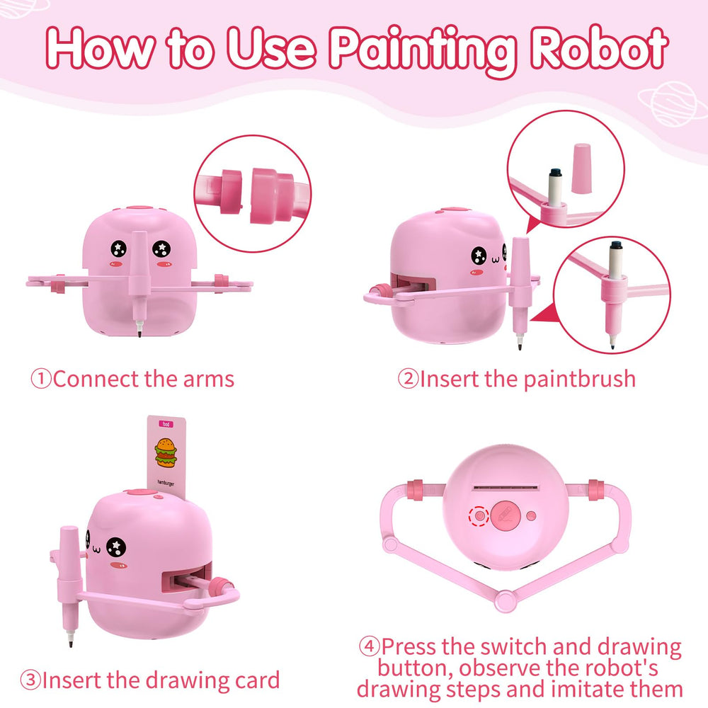 Drawing board ready with ERYMCS drawing robot for hands-on art sessions