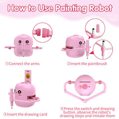 Drawing board ready with ERYMCS drawing robot for hands-on art sessions