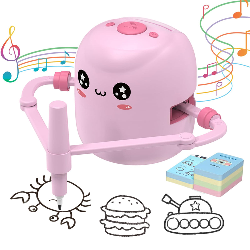 ERYMCS drawing robot with cards for creative learning and early literacy