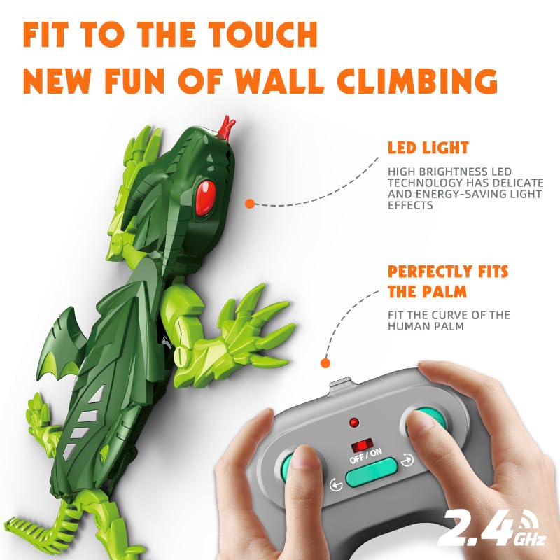 eryxo Wall Crawler Lizard moves across the floor with remote control.